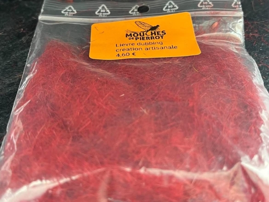 Poils de lièvre -rouge bordeau