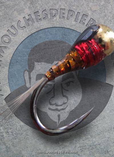 perdigone : la cannelle/perdigonne : la rainbow tag/peche a la nymphe /mouches de pierrot/peche au toc